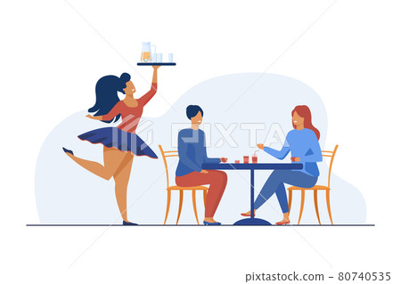 Women having rest at restaurant Women having rest at restaurant 80740535
