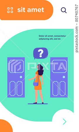 Two entrance choice 80740767