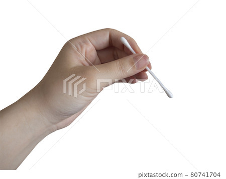 Hand with swab 80741704