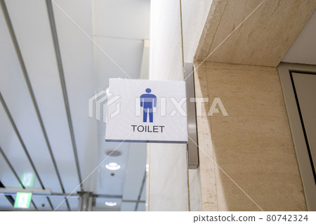 Toilet information signboard Toilet information signboard 80742324
