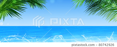 tropical sunset banner tropical sunset banner 80742926