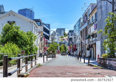東京澀谷澀谷貓街的城市景觀 東京澀谷澀谷貓街的城市景觀 80742927