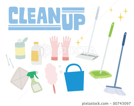 一個簡單的清潔工具的插圖 80743097