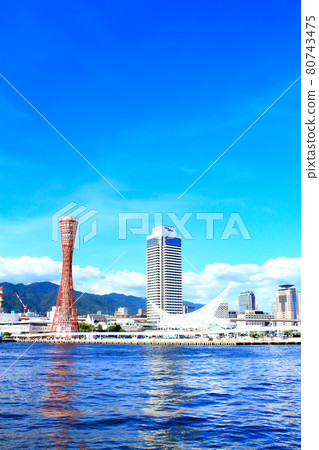 神戶市，神戶港塔及其周圍的風景 80743475