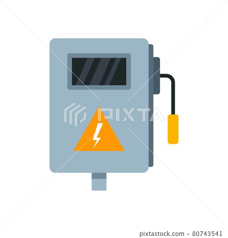 Electric box icon flat isolated vector Electric box icon flat isolated vector 80743541