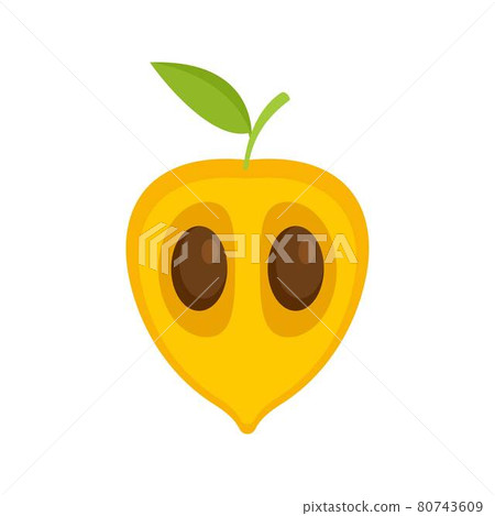 Exotic guava icon flat isolated vector Exotic guava icon flat isolated vector 80743609