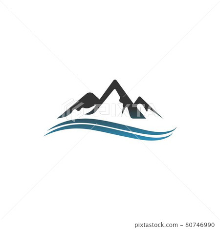 Mountain icon logo design vector illustration 80746990