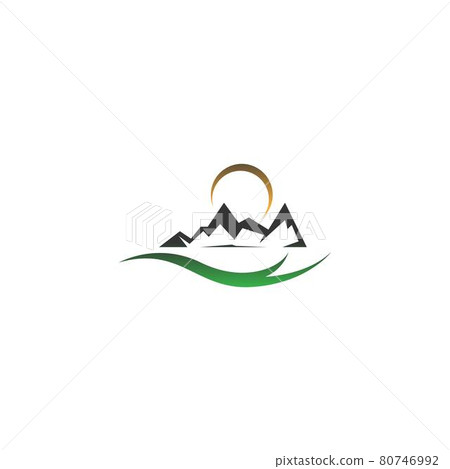 Mountain icon logo design vector illustration 80746992