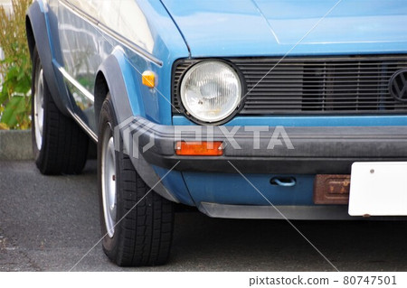 Old car front mask of the first Volkswagen Golf 80747501