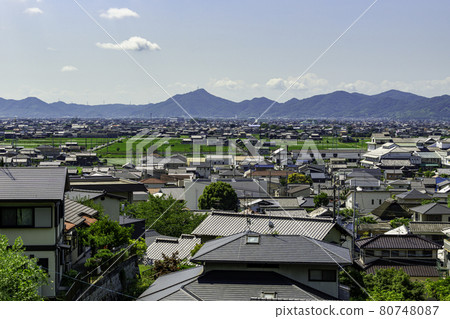 岡山縣築保郡早島町從早島到灘崎的街景 80748087