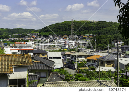 岡山縣築保郡早島町南岡山醫療中心的早島街景 80748274