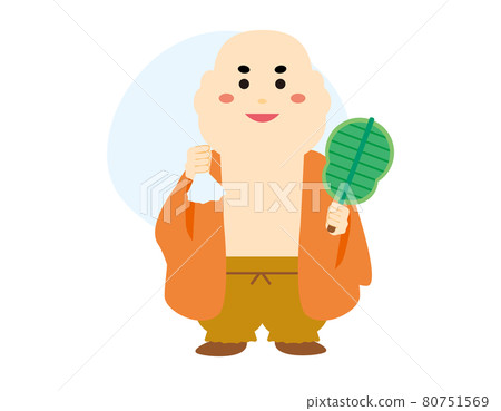 可愛的 Budai Takeshi 的矢量圖解 可愛的 Budai Takeshi 的矢量圖解 80751569