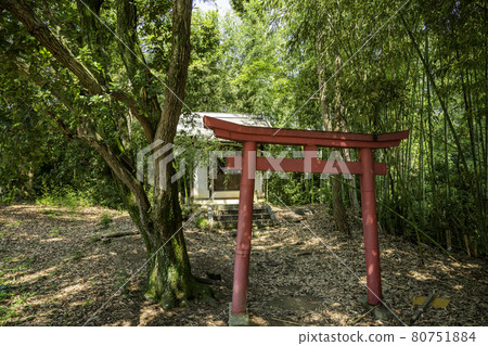 岡山縣筑波區早島町早島公園千光寺奧之院 照片素材 圖片 圖庫
