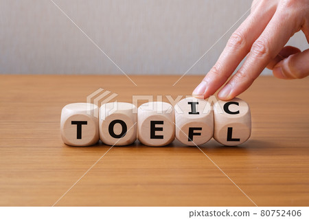 TOEIC and TOEFL selection Hands that change the dice 80752406