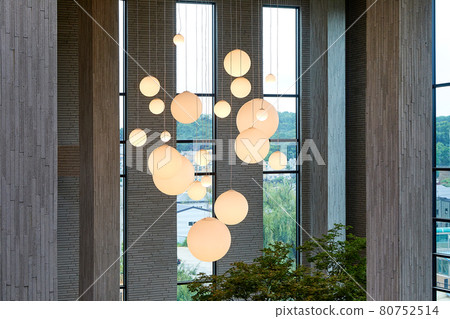 Interior with pretty indoor lighting 80752514