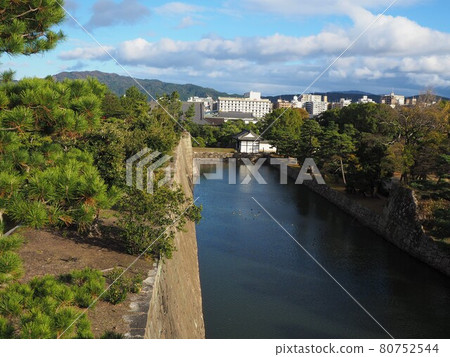 Moat of Nijo castle 80752544