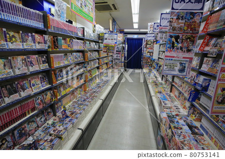 comic book store in Akihabara, Tokyo. japanese comic in japan comic so call Manga, one of the japanese culture 80753141