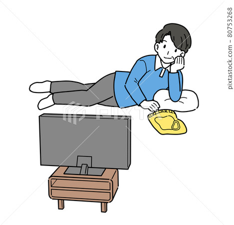 一個缺乏鍛煉的人的插圖 一個缺乏鍛煉的人的插圖 80753268