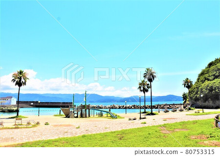 和歌山縣波早海灘 80753315