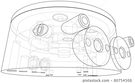 Abstract industry object concept. Vector Abstract industry object concept. Vector 80754508