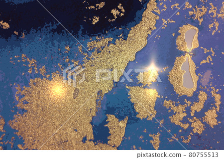 Abstract black, blue and gold background with marble texture and shining glitter Abstract black, blue and gold background with marble texture and shining glitter 80755513