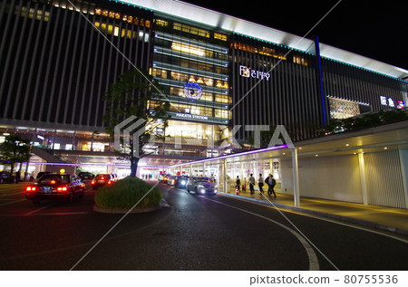Hakata station at night 80755536