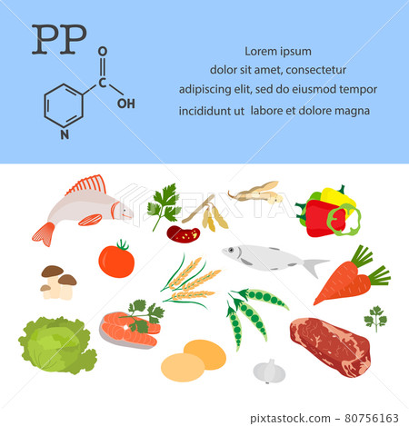 Healthy Food Proper Nutrition Vitamin PP Organic Healthy Food Proper Nutrition Vitamin PP Organic 80756163