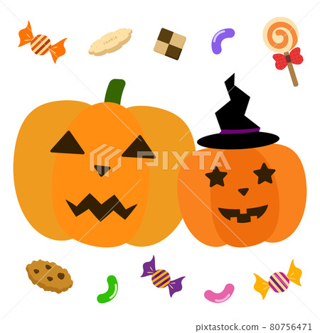 Halloween pumpkin and sweets Halloween pumpkin and sweets 80756471