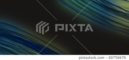 Alcohol ink art illustration background) Blue waves on a black background Modern light gradation science urban Alcohol ink art illustration background) Blue waves on a black background Modern light gradation science urban 80756676