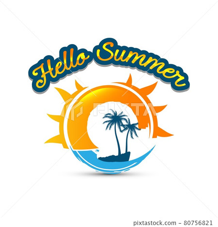 abstract and fun sun isolated summer icon design. - Stock Illustration ...