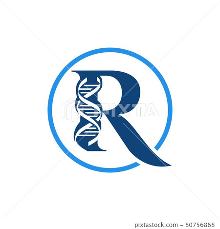logo, abstract, Vintage old style logo icon monogram. Letter R logo 80756868