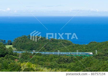 E257系列特快Odoriko通過伊豆急行線鐵橋 E257系列特快Odoriko通過伊豆急行線鐵橋 80757134