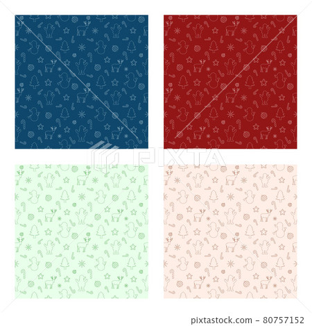 Christmas Background Seamless Pattern With… - 스톡일러스트 [80757152] - PIXTA