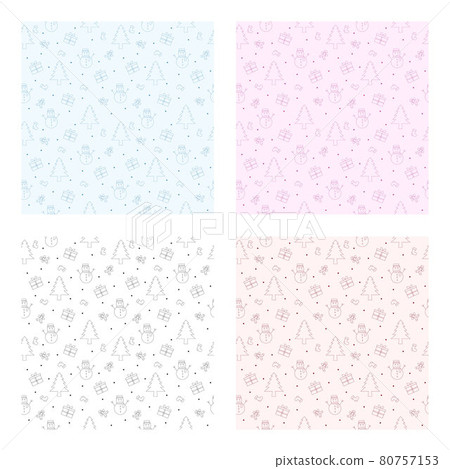 Christmas Background Seamless Pattern With… - 스톡일러스트 [80757153] - PIXTA