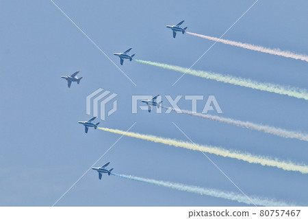 Blue Impulse Opening Ceremony Commemorative Flight Blue Impulse Opening Ceremony Commemorative Flight 80757467