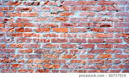 紅色磚牆紋理背景 80757919