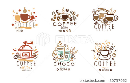 Sweet Chocolate and Coffee Logo Original Design... - Stock Illustration ...