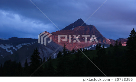 Peak of Mount Oldehore at sunset. Peak of Mount Oldehore at sunset. 80758396