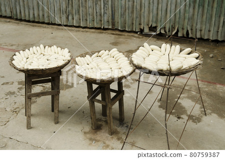 bananas drying in battambang cambodia bananas drying in battambang cambodia 80759387