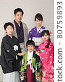 Shichigosan family photo in kimono 80759893