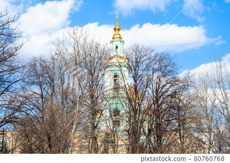 tower of Cathedral of the Epiphany in Yelokhovo tower of Cathedral of the Epiphany in Yelokhovo 80760768