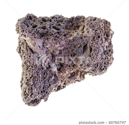 rough pumice stone on white rough pumice stone on white 80760797