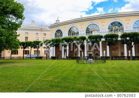 Decorated gallery of Gonzago, an architectural and frescos ensemble of the Pavlovsk Palace in Russia Decorated gallery of Gonzago, an architectural and frescos ensemble of the Pavlovsk Palace in Russia 80762083