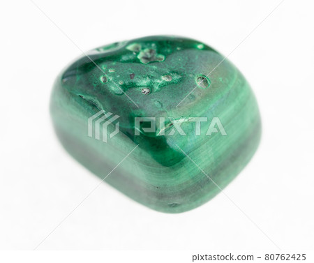 tumbled malachite stone on white tumbled malachite stone on white 80762425