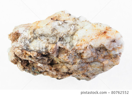 raw albite (plagioclase feldspar) stone on white raw albite (plagioclase feldspar) stone on white 80762552