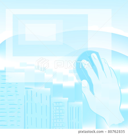 鼠標點擊和城市（在線圖片） 80762835