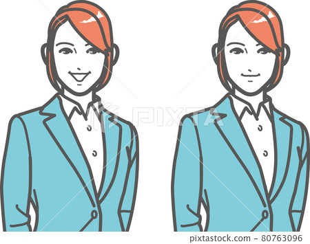 Woman in recruitment suit ② 80763096