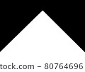 Black and white abstract corner geometric diagonal pattern background, design element, white pyramid 80764696