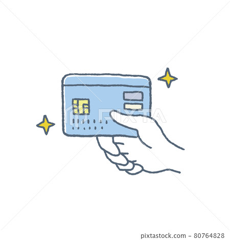 Hand with credit card 80764828