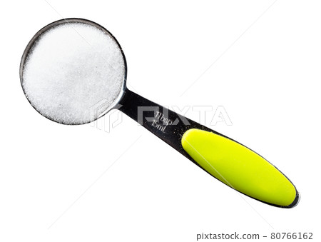 crystalline erythritol in measuring spoon cutout crystalline erythritol in measuring spoon cutout 80766162